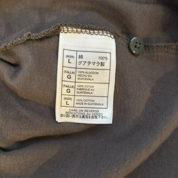 Disneyland Mickey Mouse Graffiti Graphic Polo Shirt Gray Short Sleeve Mens Sz L - Picture 9 of 10